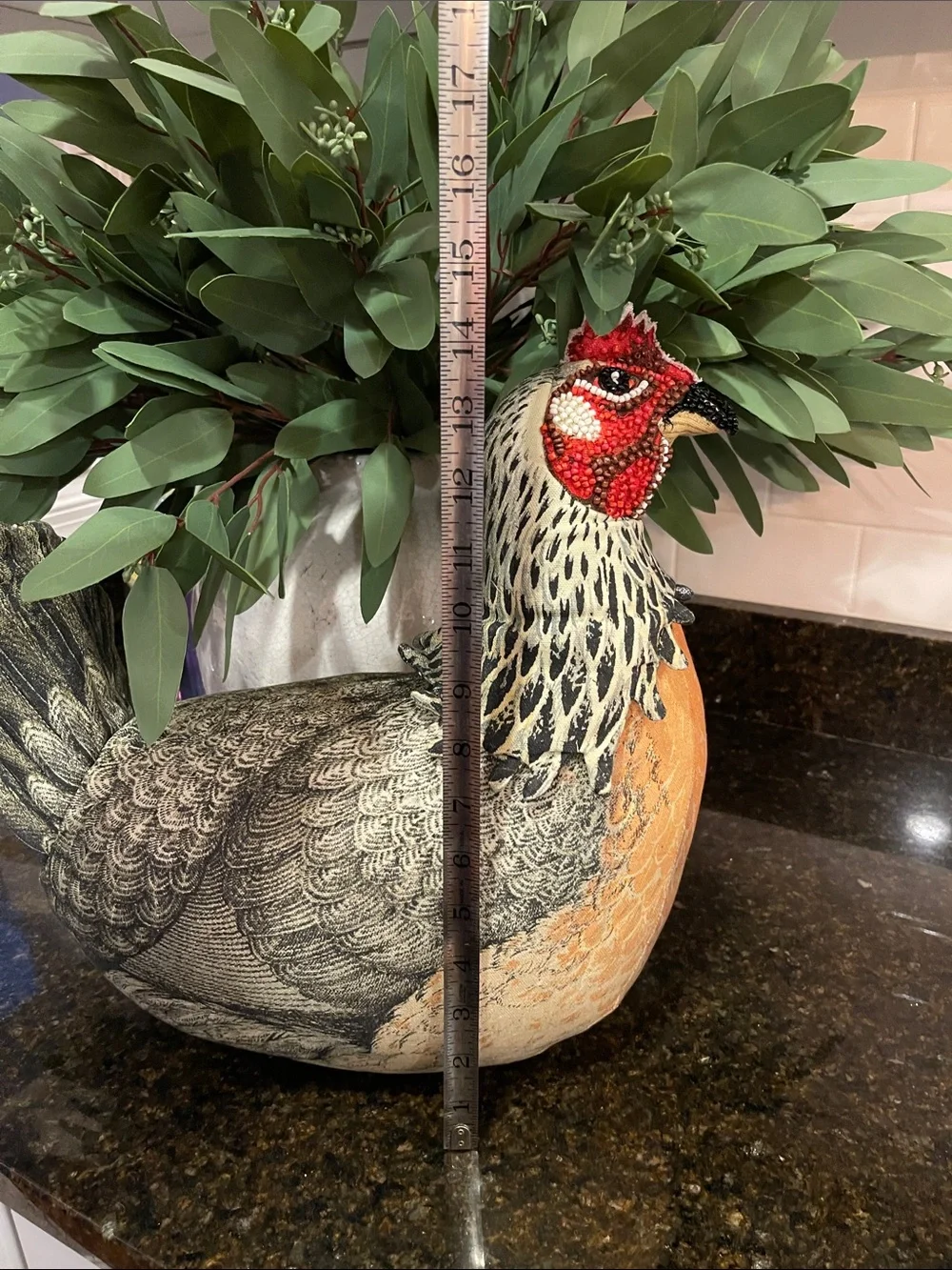John Derian for Target Beaded  Chicken Pillow